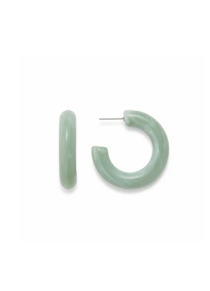 Jade Resin Hoops - Lositime