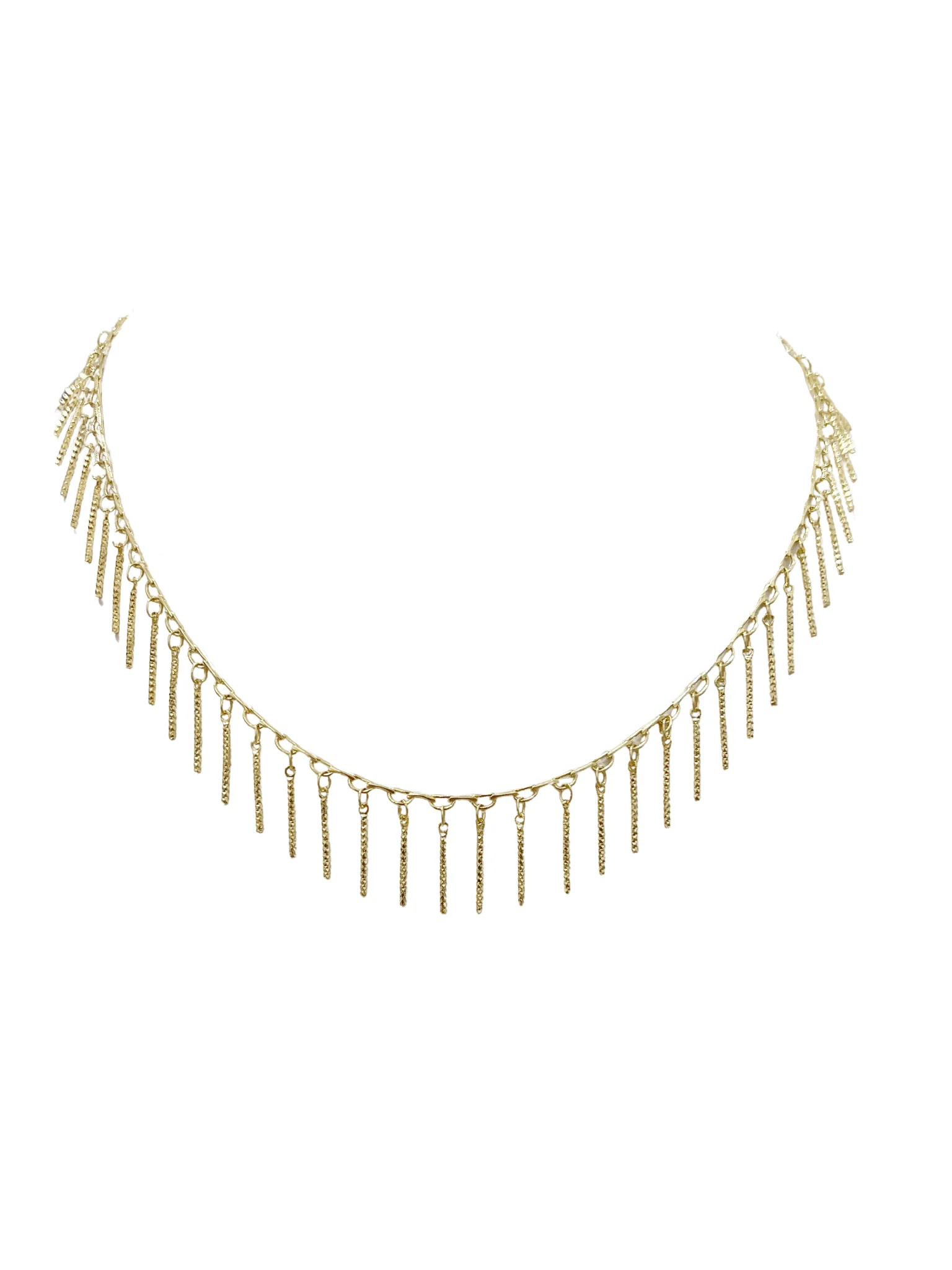 Shea Fringe Necklace Gold - Lositime