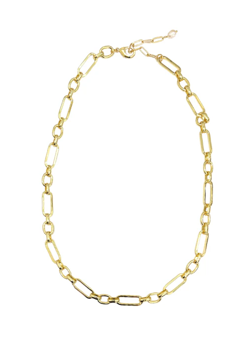 Jasmine Gold Chunky Paperclip Necklaces - Lositime