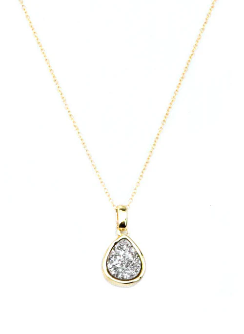 Emma Teardrop Pendant in Gold - Lositime