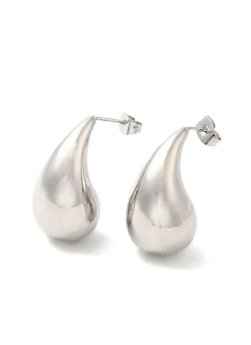 Chunky Silver Teardrops - Lositime