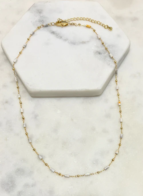 Reese Tiny Gemstone Necklace - Lositime