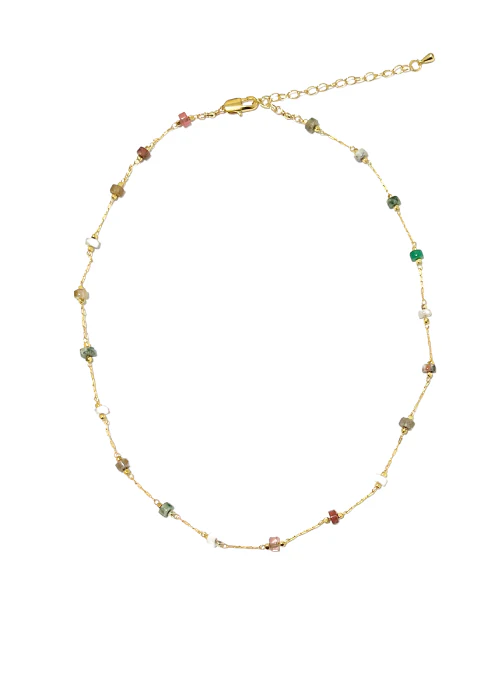 Trina Dainty Gemstone Necklace - Lositime