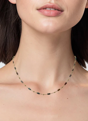 Reese Tiny Gemstone Necklace - Lositime