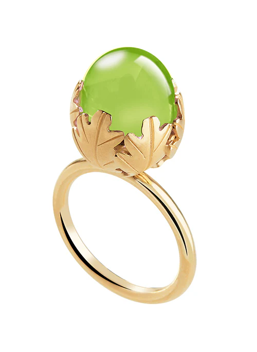 MURMURE Crystal Ring Leaf - Lositime