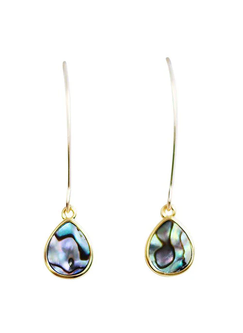 Teardrop Marquise Earrings in Gold - Lositime