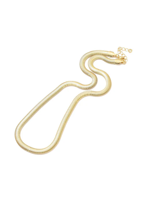 Kaylee Gold Herringbone Necklace 18