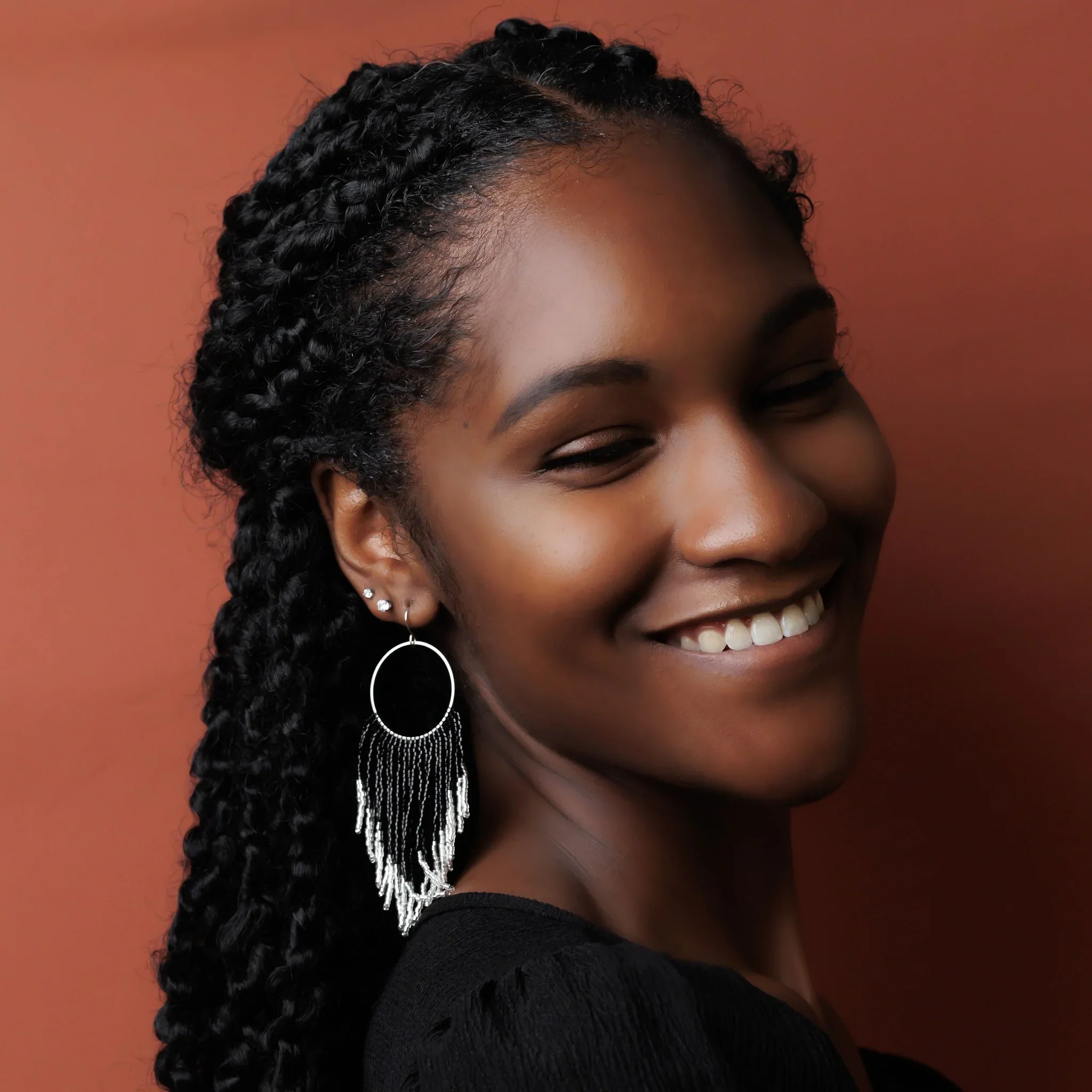 Trixie Black Earrings - Lositime